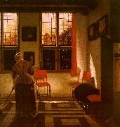 ELINGA, Pieter Janssens Room in a Dutch House g oil painting